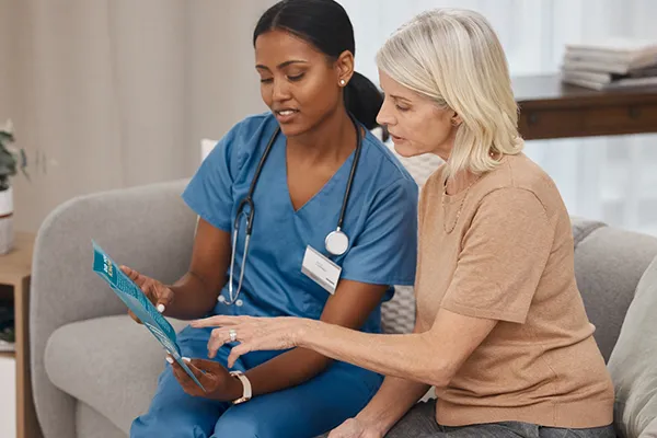 Doctor meeting with patient