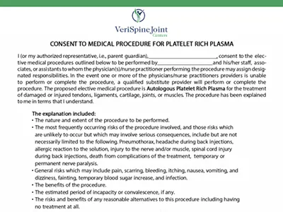 PRP Consent Form