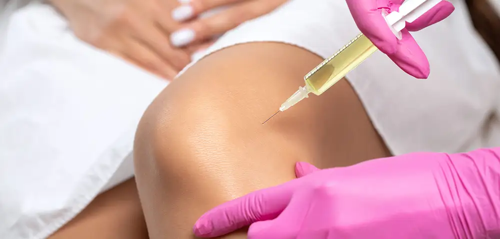 injection into a knee